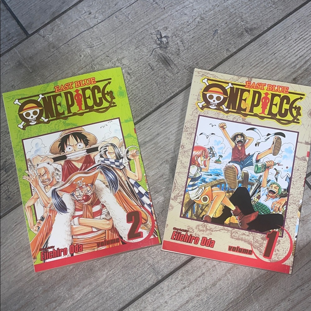Onepiece Manga Volume Set - Green and Cream Covers